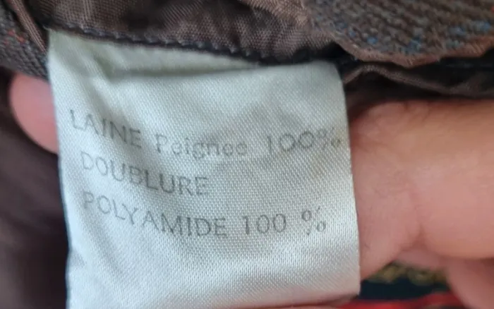 Blazer marron vintage en laine peignée - photo numéro 20