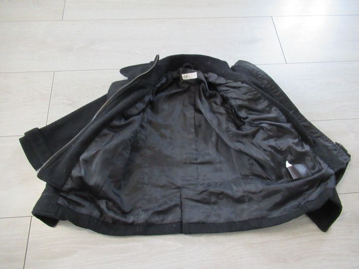 Manteau caban noir garçon H&M Taille 2 - 3 ans - photo numéro 3