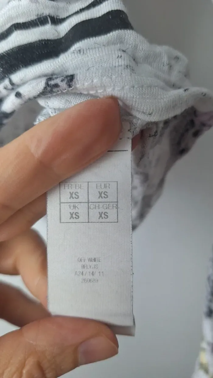 Top crop tons gris Mim XS - photo numéro 4