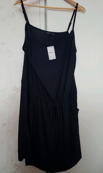 Robe d'été à bretelles bleu marine