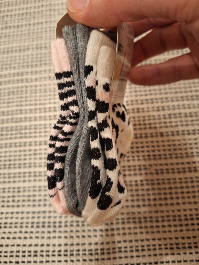Chaussettes bébé 3 paires Taille 68-74 - photo numéro 3