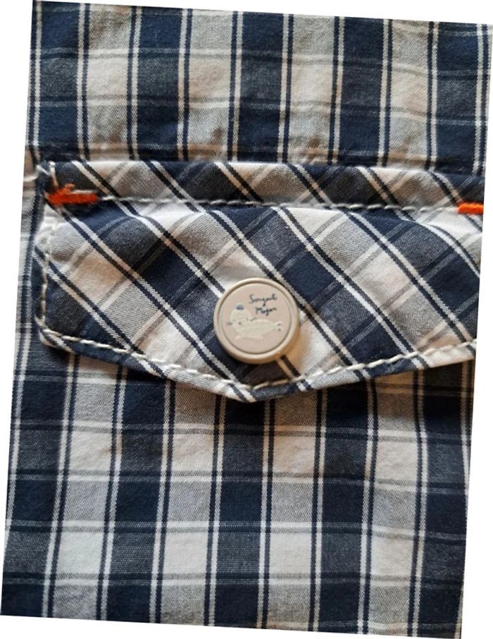 Salopette Sergent Major 6 mois à carreaux - photo numéro 5