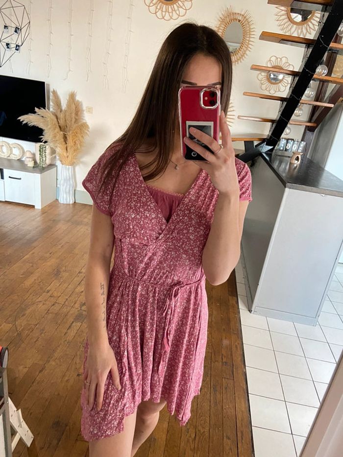 Robe d’été rose fleurie - photo numéro 7