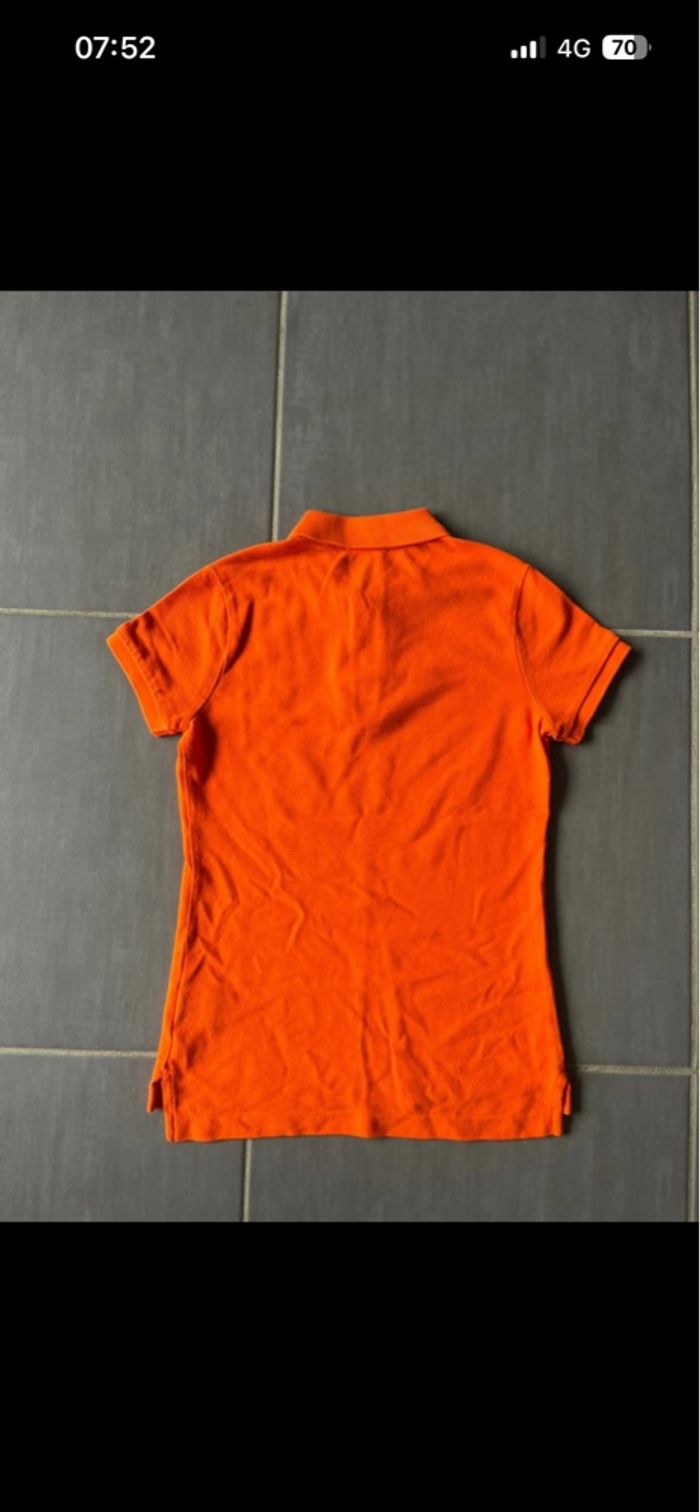 Polo Ralph Lauren Femme XS Orange Jaune Neuf - photo numéro 5