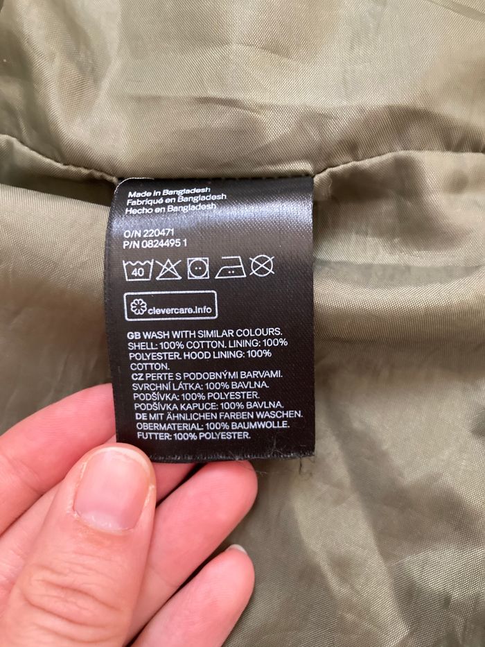 Veste kaki mi saison à capuche amovible - photo numéro 8