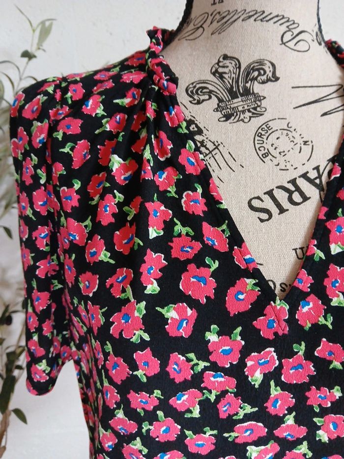 Blouse fleurie Camaïeu 40/42 Très bon état - photo numéro 7
