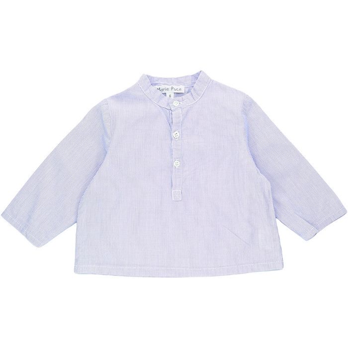 Chemise à manches longues 6 mois en coton Marie Puce