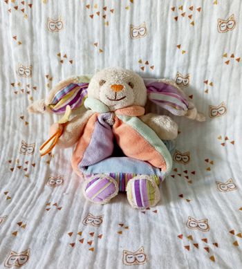 Doudou lapin hochet Doudou et Compagnie