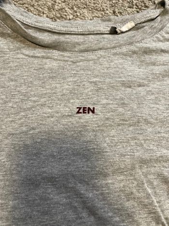 T shirt homme gris chiné taille M LI paris zen