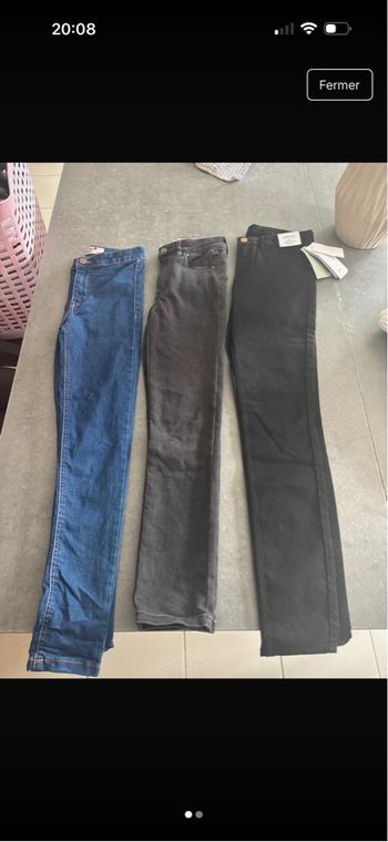 Lot de 3 jean slim 