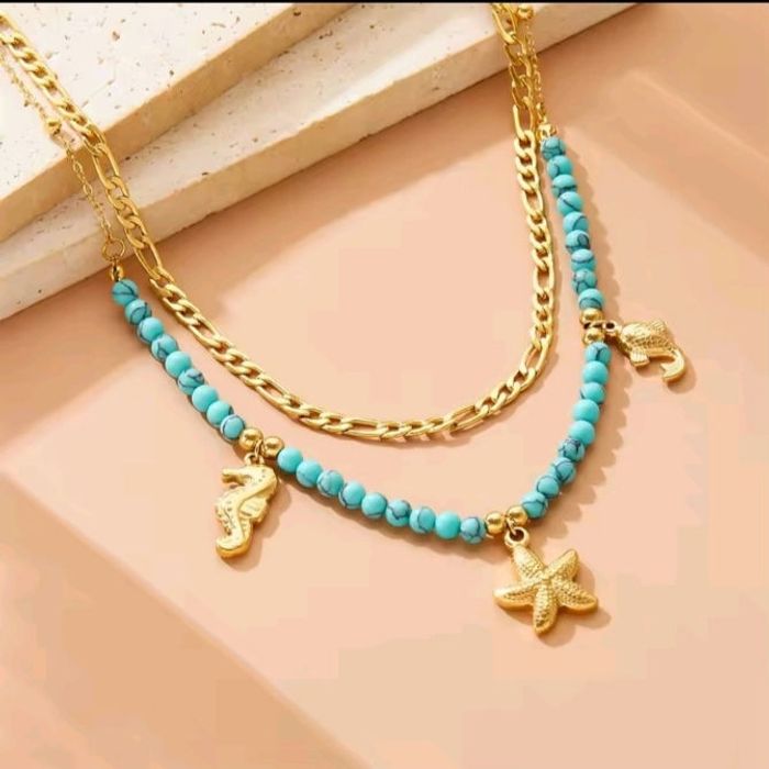Collier océan bleu ✅ - photo numéro 2