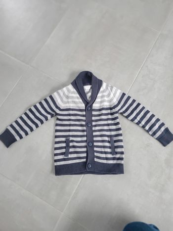 Gilet col châle 24 mois