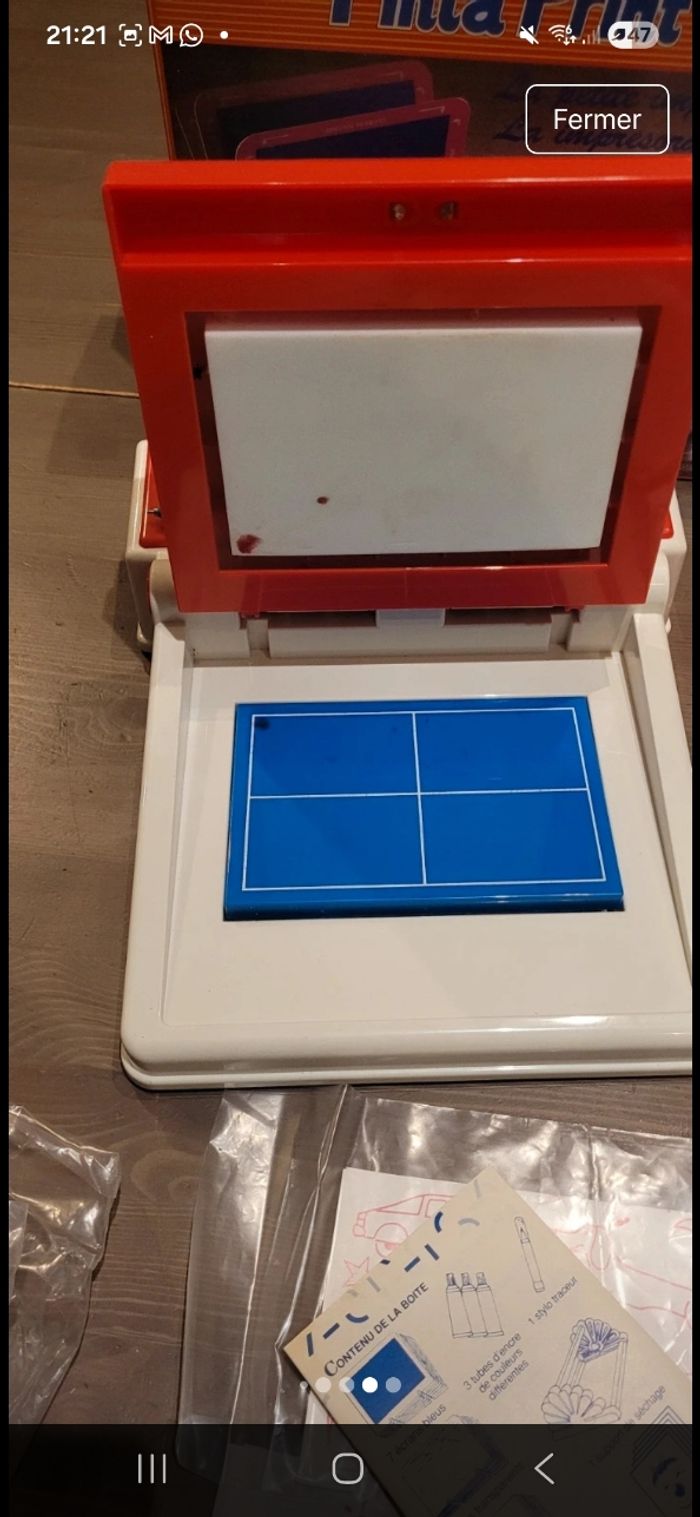 Machine à imprimer vintage bandai - photo numéro 9