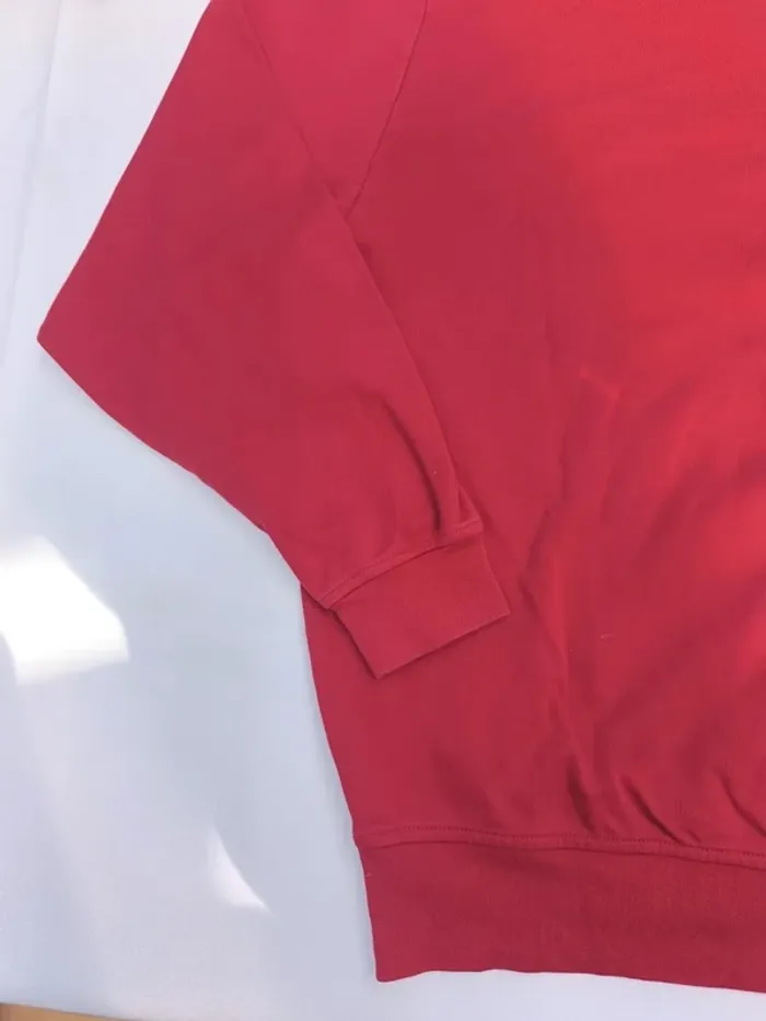 Magnifique Sweat homme polo golf taille L rouge logo bleu marine excellent état - photo numéro 14