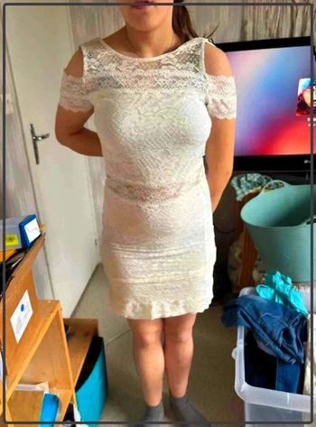 Magnifique  robe  effet  dentelle  taille 38
