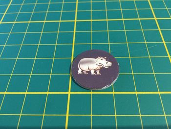 Jeton trésor Hippopotame pièce détachée jeu de société Ramsès II Ravensburger #A65