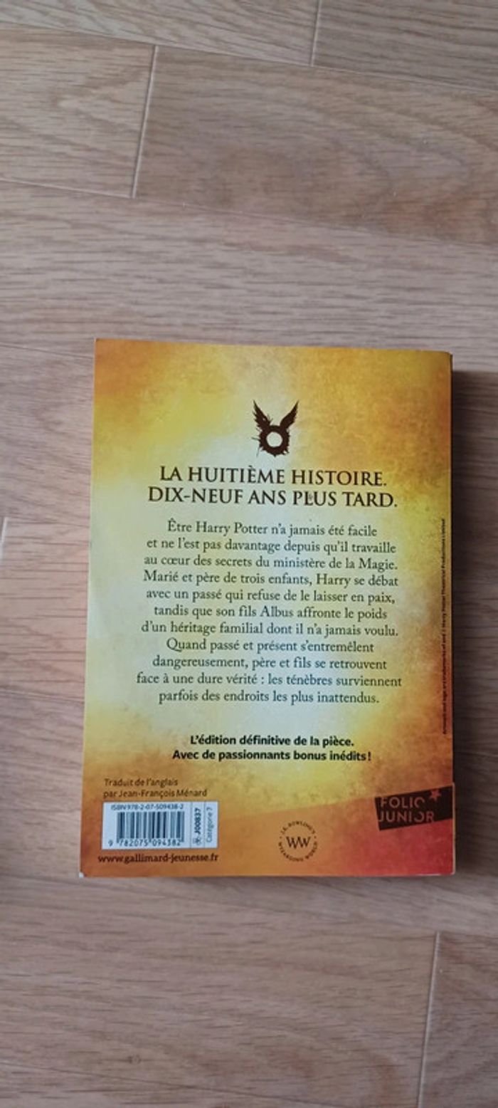 Livre Harryy Potter et l'enfant maudit - photo numéro 2
