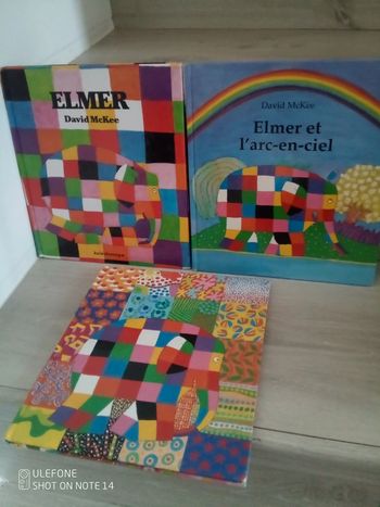 Lot de 3 livres Elmer David McKee