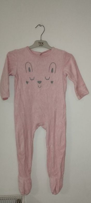 Pyjama rose bébé fille 23 mois pied anti dérapant