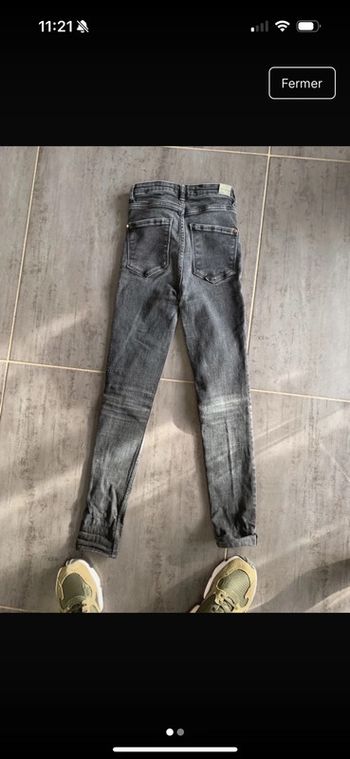 Skinny noir délavé