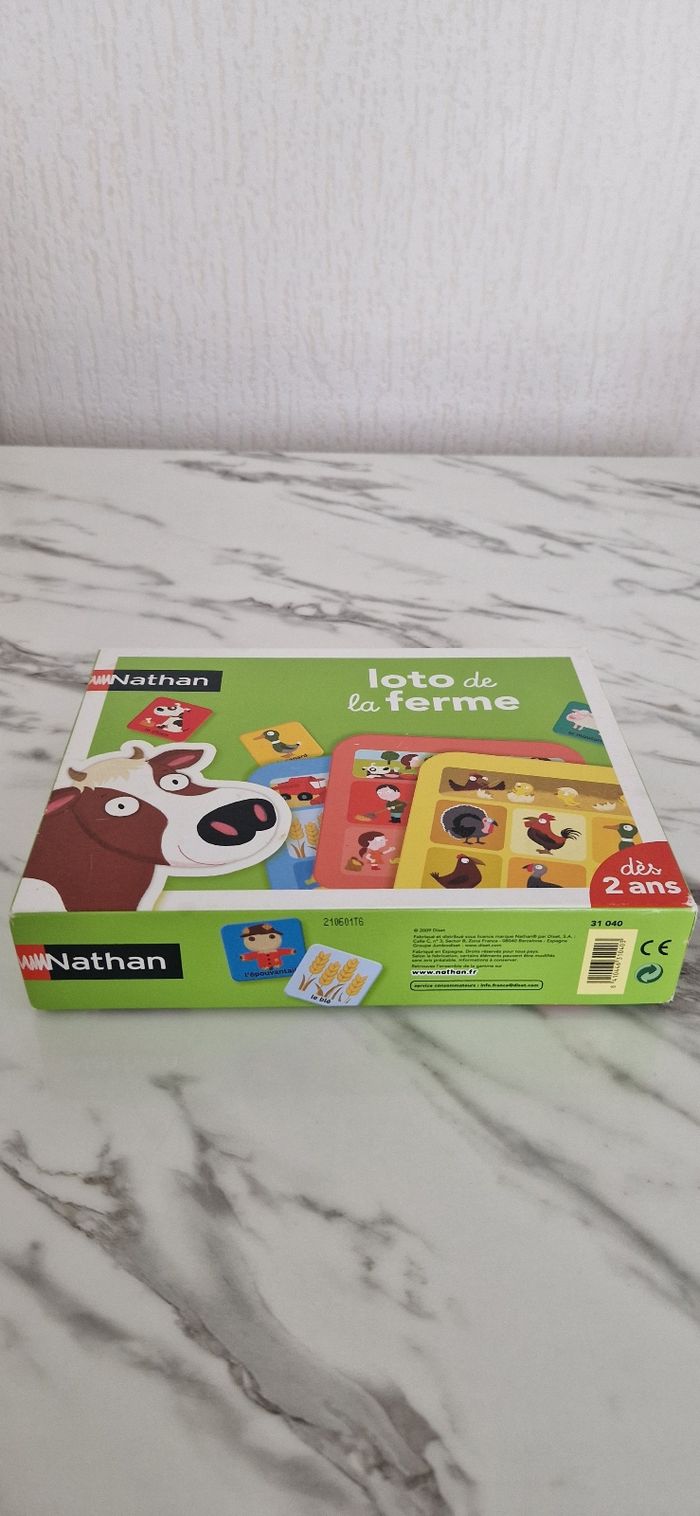Jeu loto de la ferme des animaux, Nathan - photo numéro 2