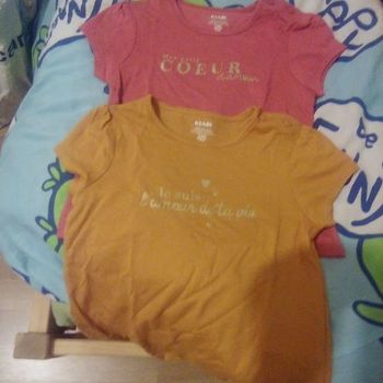 lot 2 maillots manches courtes 24 mois