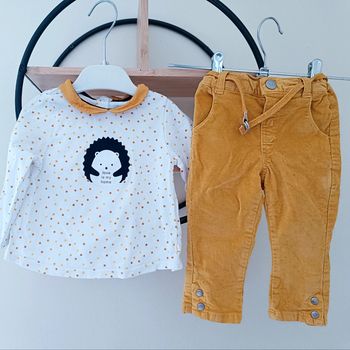 12 mois ensemble obaibi Okaïdi Teeshirt et pantalon