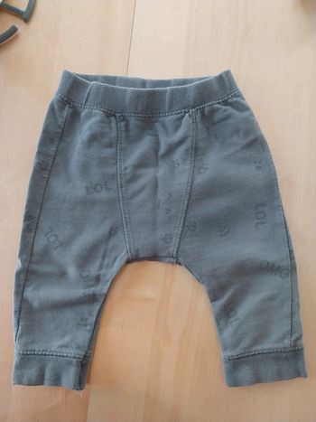 Pantalon souple bébé 6 9 mois gris anthracite