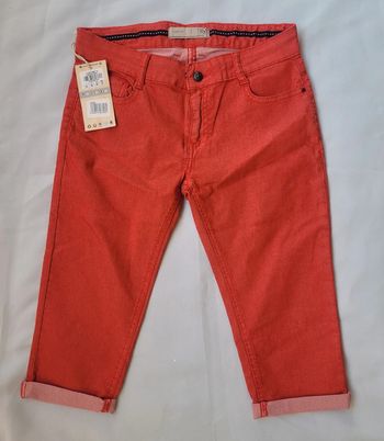 NEUF - Pantacourt slim fit rouge Poema Rica Lewis Taille F38/ USA 28