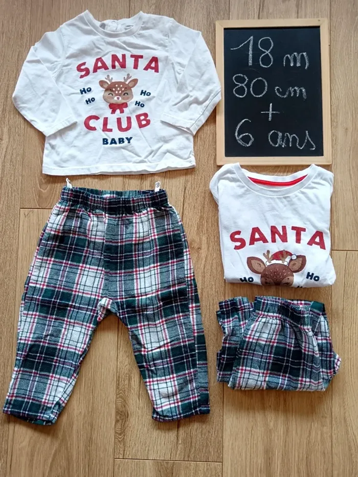 Pyjamas de Noël 18 mois + 6 ans Vertbaudet - photo numéro 5
