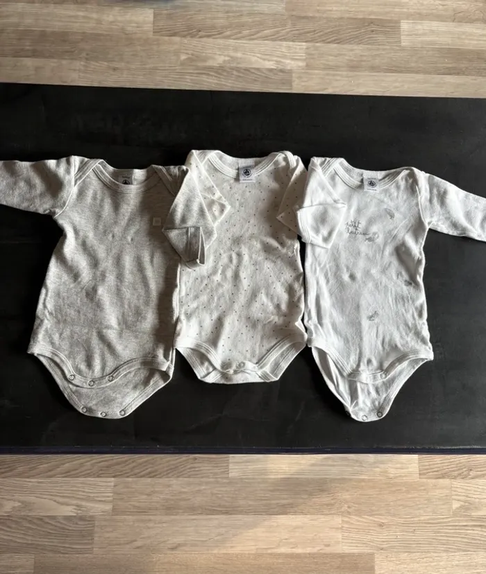 Lot de 3 bodys manches longues