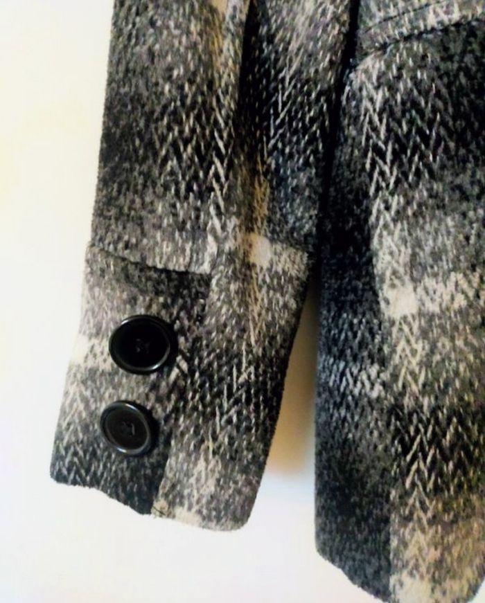 Manteau/caban hiver femme noir et blanc taille 38 marque  DPM by Depech Mod - photo numéro 6