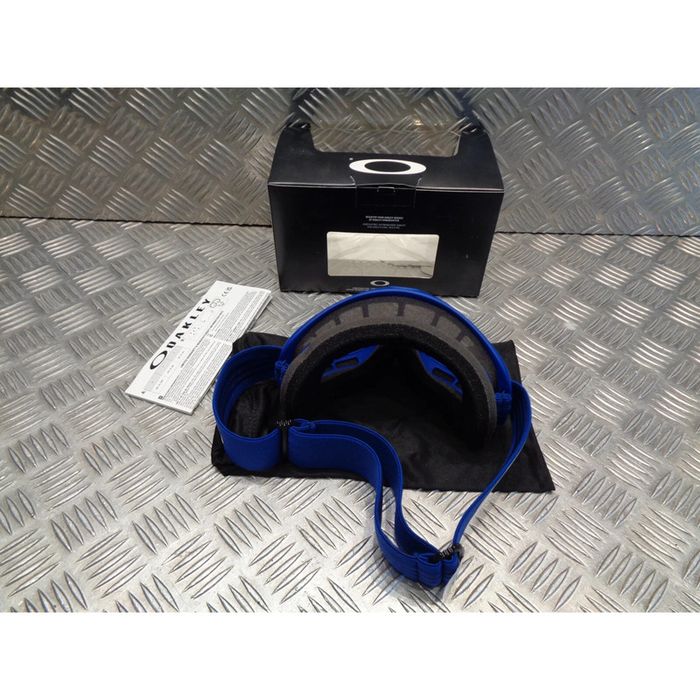 masque moto oakley o frame google blue bleu mx clear lens cross enduro tout terrain - photo numéro 2