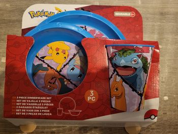 Set de vaisselle Pokemon 3 pièces