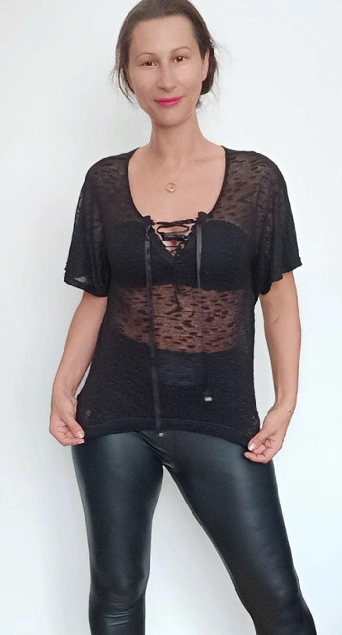 Top voile tête de mort - photo numéro 7