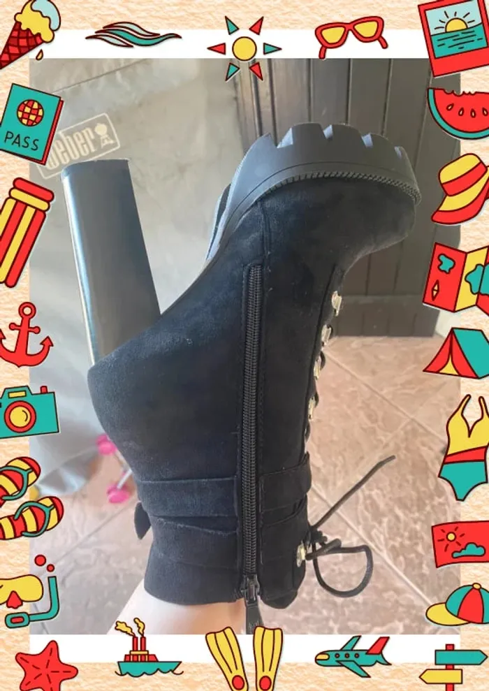 Bottines à talon haut 39 Raid Wide Fit Asos - photo numéro 9