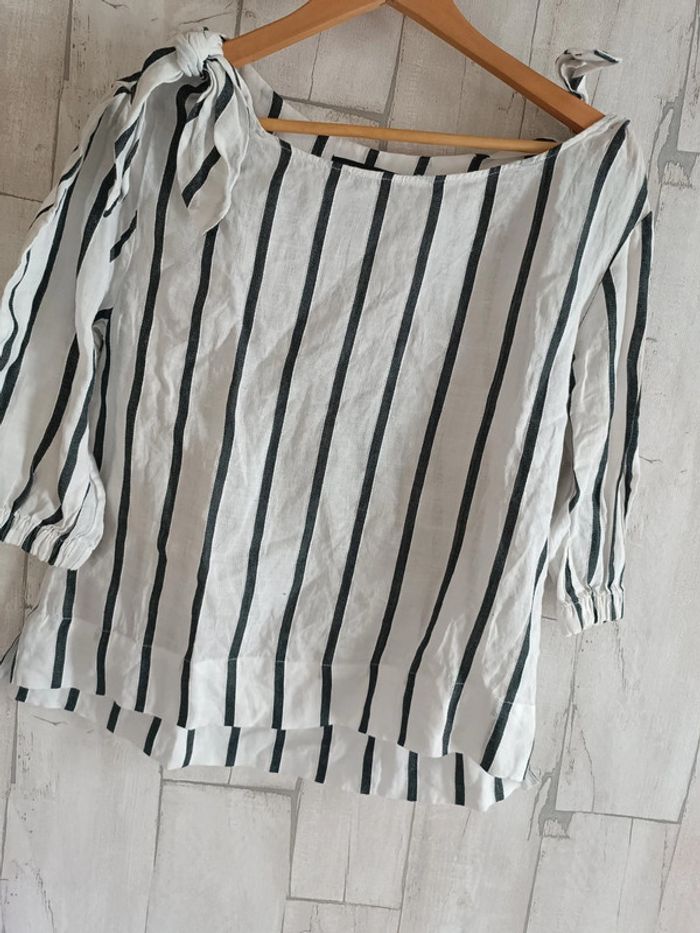 Blouse en lin ample