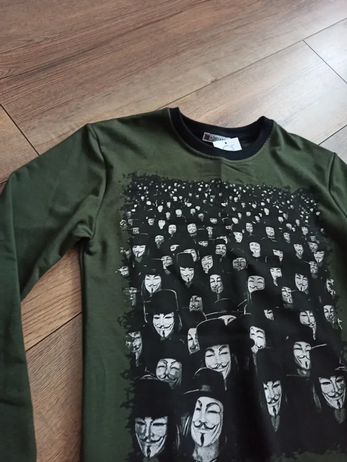 Pull fin homme manches longues kaki XS - photo numéro 2