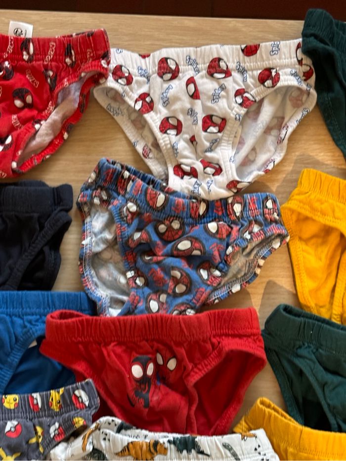 Lot 12 culottes slips garçon 2-3 ans neuf - photo numéro 3