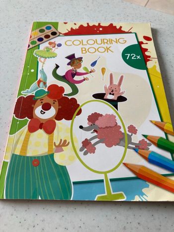 Livre de 72 pages de coloriages sur le cirque