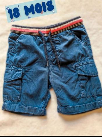 Short  bleu  marine  18  mois