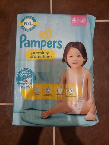 39 couches taille 4 pampers premium protection
