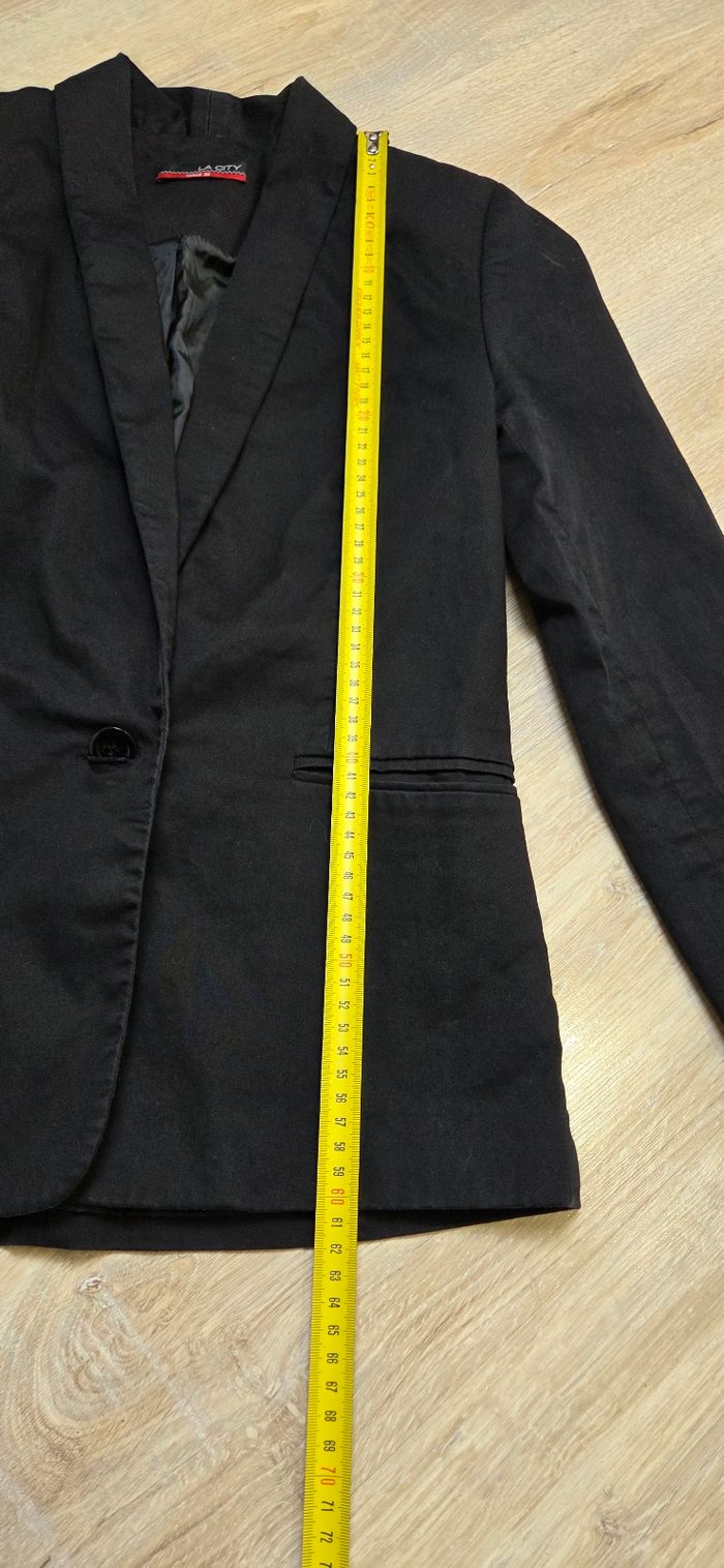 Tailleur Blazer Pantalon La City taille 36 noir en très bon état - photo numéro 5