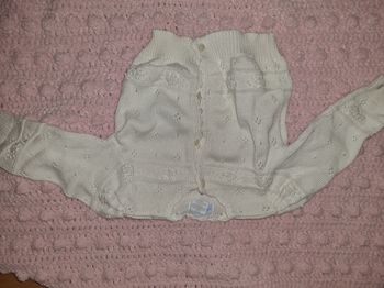 Gilet blanc ecru