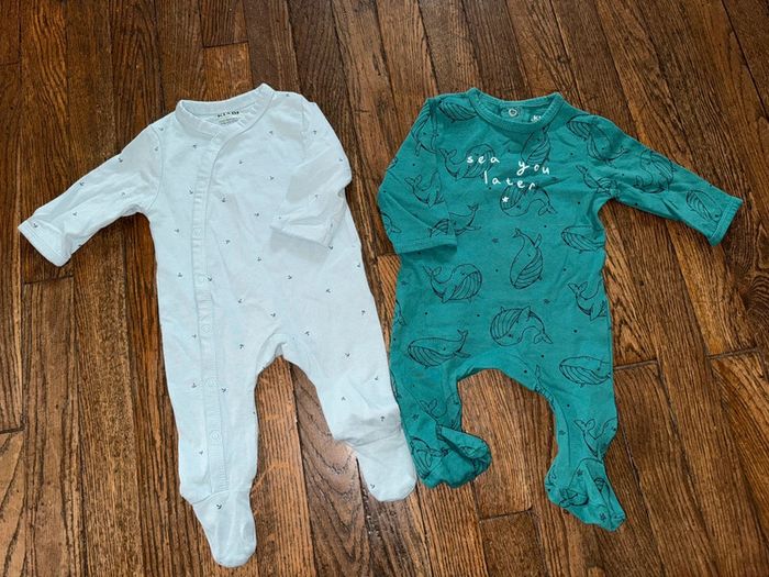 Lot pyjamas coton Kiabi 1 mois