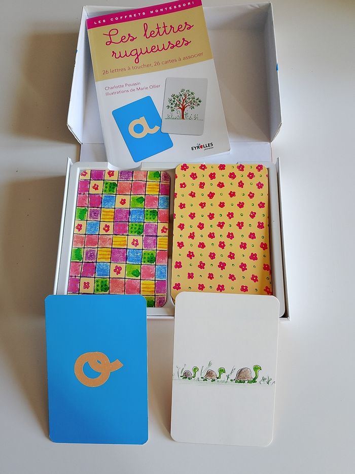 Les lettres rugueuses les coffrets Montessori Eyrolles complet - photo numéro 3