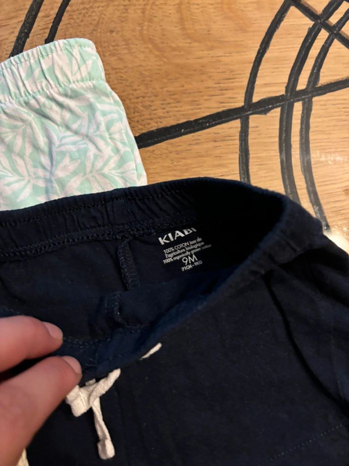 Lot 3 short garçon taille 9 mois - photo numéro 2