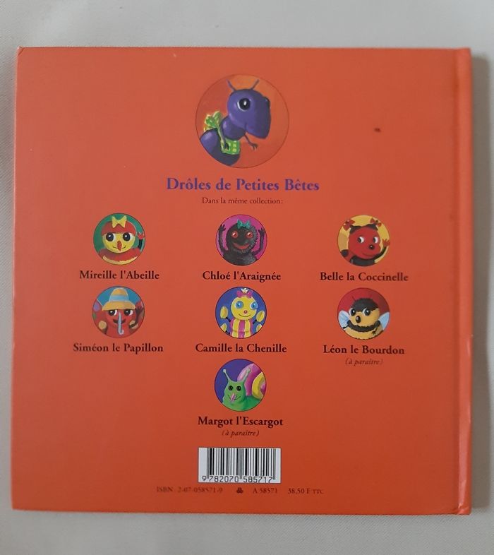 2 livres enfant - Patouch la Mouche et Marie la Fourmi - Les drôles de Petites Bêtes - Antoon Krings - photo numéro 3