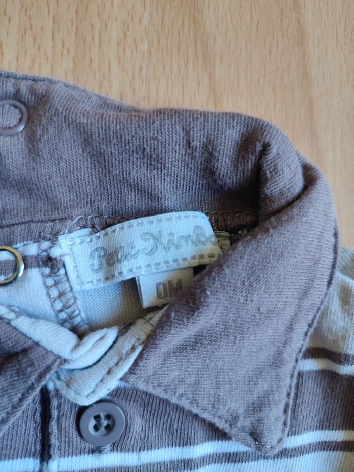 Lot tenue bermuda + polo manches longues Petit Kimbaloo en 0M / Naissance - photo numéro 6