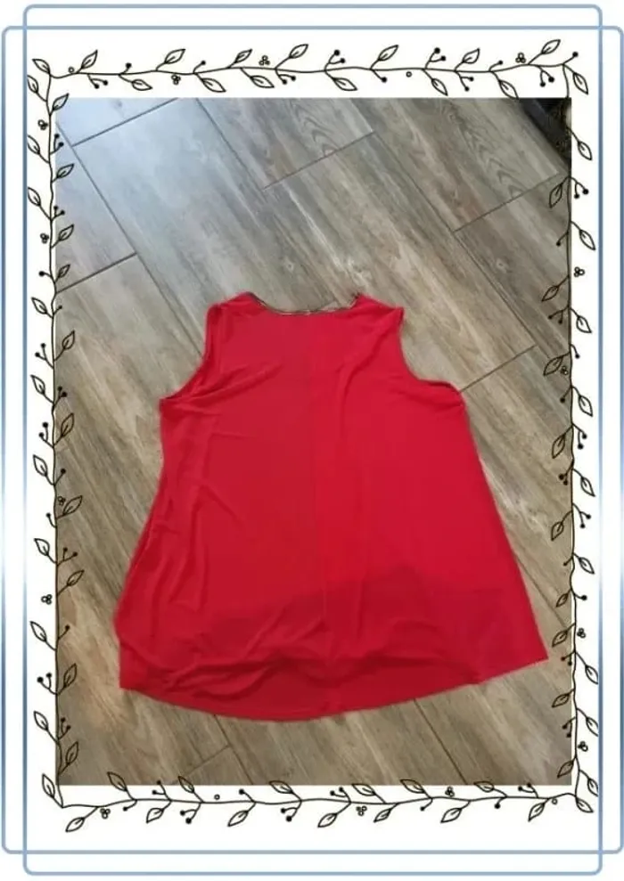 Haut rouge Edmond Boublil, très bon état, taille 5 (54) - photo numéro 3